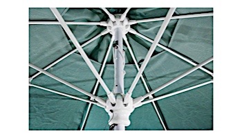 Ledge Lounger In-Pool Umbrella | 7.5' Square 1.5" Aluminum Pole | Standard Fabric Color Natural | LL-U-C-7SQPP-W-STD-4604