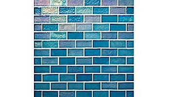 National Pool Tile Sea Ice Series 1x2 Glass Tile | Lagoon | ICE-LAGOON1X2