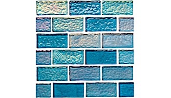 National Pool Tile Sea Ice Series 1x2 Glass Tile | Lagoon | ICE-LAGOON1X2