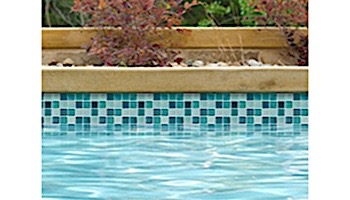 National Pool Tile Boutique Ibiza .75in x .75in Glass Tile | Aquamarine | IBZ-AQUAMARINE