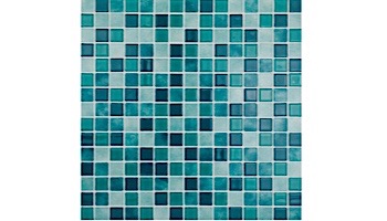 National Pool Tile Boutique Ibiza .75in x .75in Glass Tile | Aquamarine | IBZ-AQUAMARINE