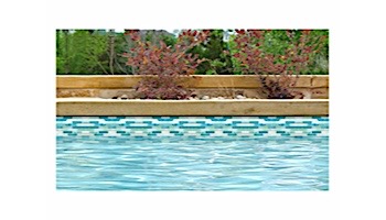 National Pool Tile Santorini Series 1x4 Glass Tile | Cerulean Aqua | SAN-AQUA1x4