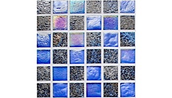 National Pool Tile Pacific Palisades Series 1x1 Glass Tile | Azure | PFS-OCEAN