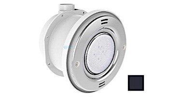 Pentair In-Floor formerly A&A Manufacturing QuikBrite Adjustable Angle White LED Pool and Spa Light | 12V 50' Cord | Black Trim Plate | 579622