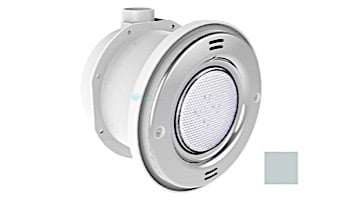Pentair In-Floor formerly A&A Manufacturing QuikBrite Adjustable Angle White LED Pool and Spa Light | 12V 50' Cord | Light Gray Trim Plate | 579593