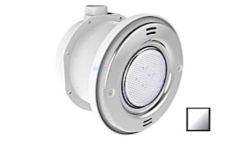 Pentair In-Floor formerly A&A Manufacturing QuikBrite Adjustable Angle White LED Pool and Spa Light | 12V 50' Cord | Stainless Steel Trim Plate | 579657