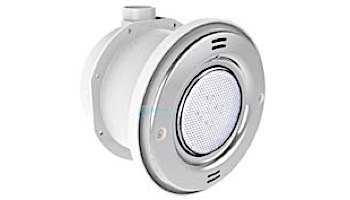 Pentair In-Floor formerly A&A Manufacturing QuikBrite Adjustable Angle White LED Pool and Spa Light | 12V 50' Cord | White Trim Plate | 579569