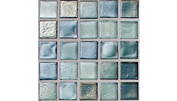 National Pool Tile Boutique Oceanside Mini Blend Glass Tile | Aquamarine | OCN-AQUAMARINE MINI