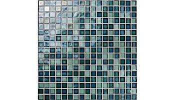 National Pool Tile Boutique Oceanside Mini Blend Glass Tile | Aquamarine | OCN-AQUAMARINE MINI