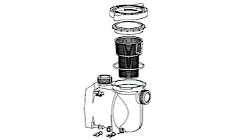 Pentair SuperMax Volute Assembly | Black | 353110