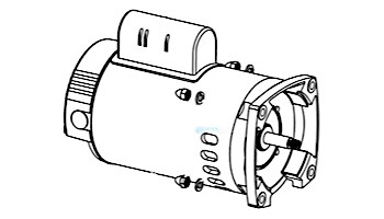 Replacement Pentair Square Flange Motor | 3HP Standard Efficiency | 230V | 355034S