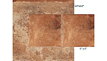 National Pool Tile Terrasini 6x6 Series | Terra Rosso | TER-ROSSO