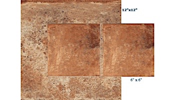 National Pool Tile Terrasini 12x12 Series Tile | Terra Rosso | TER-ROSSO12