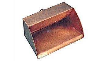 FountainTek Copper Trough Scupper 6" | FTTSF6