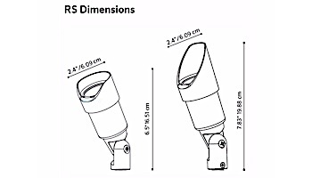 FX Luminaire RS LED Up Light | No Lamp | Flat Black | RSNLFB