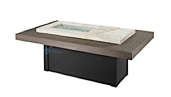 Outdoor GreatRoom Boardwalk Linear Gas Fire Pit Table