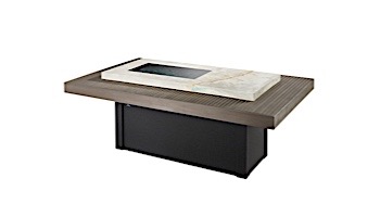 Outdoor GreatRoom Boardwalk Linear Gas Fire Pit Table | BOARDWALK