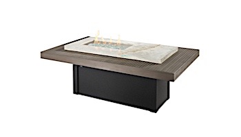 Outdoor GreatRoom Boardwalk Linear Gas Fire Pit Table | BOARDWALK