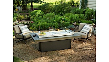 Outdoor GreatRoom Boardwalk Linear Gas Fire Pit Table | BOARDWALK