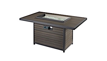 Outdoor GreatRoom Brooks Rectangular Gas Fire Pit Table | BRK-1224-19-K