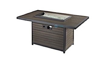 Outdoor GreatRoom Brooks Rectangular Gas Fire Pit Table