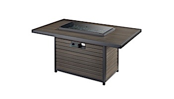 Outdoor GreatRoom Brooks Rectangular Gas Fire Pit Table | BRK-1224-19-K