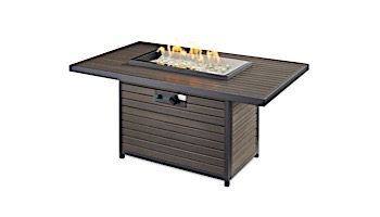 Outdoor GreatRoom Brooks Rectangular Gas Fire Pit Table | BRK-1224-19-K
