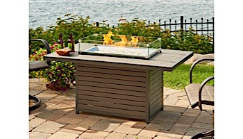 Outdoor GreatRoom Brooks Rectangular Gas Fire Pit Table | BRK-1224-19-K
