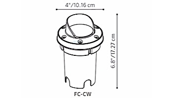 FX Luminaire FC Well Light | Camo Bronze | 5 Watt | Zone Dimming | Cowling | FCZD35WFLCWCB