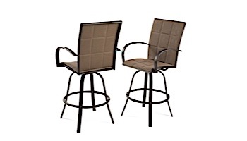 Outdoor GreatRoom Empire Barstools | Taupe Padded Sling | EMPIRE-BAR