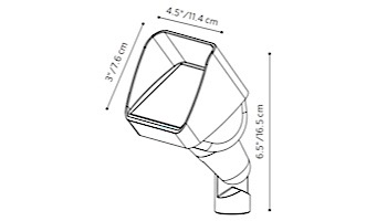 FX Luminaire LC LED Up Light | Zone Dimming + Color | Flat Black | LCZDCFB