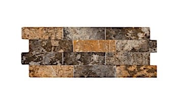 National Pool Tile Sim. Stackstone 6x16 Tile | Rust Multicolor | SST-RUST