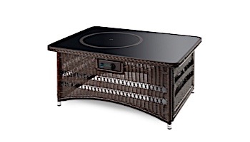 Outdoor GreatRoom Naples Rectangular Gas Fire Pit Table | NAPLES-CT-B-K