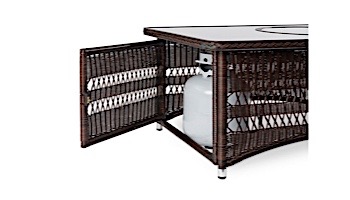 Outdoor GreatRoom Naples Rectangular Gas Fire Pit Table | NAPLES-CT-B-K