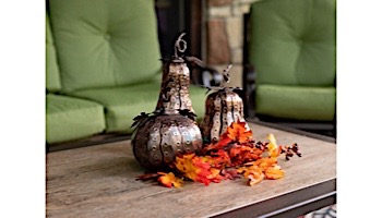 Desert Steel Tall Gourd Mini Luminary | 411-209