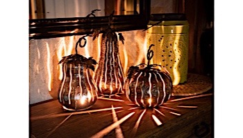 Desert Steel Tall Gourd Mini Luminary | 411-209