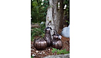 Desert Steel Pumpkin Mini Luminary | 411-210