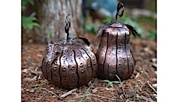 Desert Steel Pumpkin Mini Luminary | 411-210