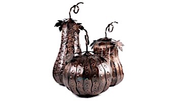 Desert Steel Pumpkin Mini Luminary | 411-210