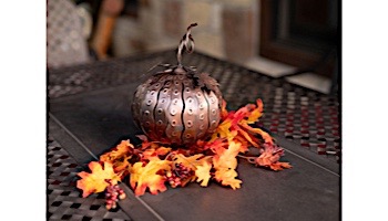 Desert Steel Pumpkin Mini Luminary | 411-210