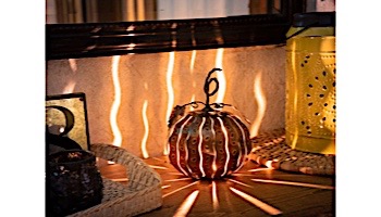 Desert Steel Pumpkin Mini Luminary | 411-210