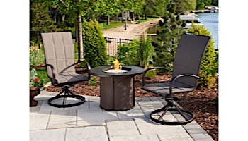 Outdoor GreatRoom Stonefire Gas Fire Pit Table | SF-32-K