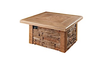 Outdoor GreatRoom Sierra Square Gas Fire Pit Table | SIERRA-2424-M-K