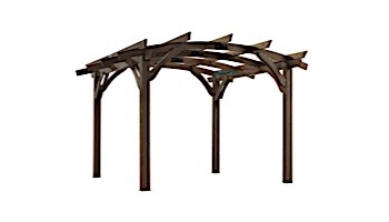 Outdoor GreatRoom Pergola Kit | 12' X 12' Mocha Sonoma Wood | SONOMA12-M