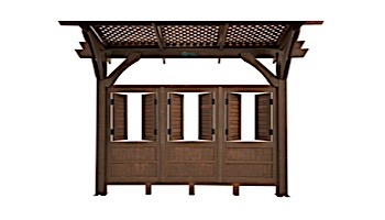 Outdoor GreatRoom Pergola Kit | 12' X 12' Mocha Sonoma Wood | SONOMA12-M