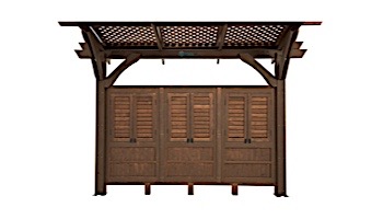 Outdoor GreatRoom Pergola Kit | 12' X 12' Mocha Sonoma Wood | SONOMA12-M