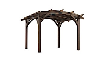 Outdoor GreatRoom Mocha Wood Lattice for SONOMA12-M or SONOMA10-GP | SON12-M-LATT