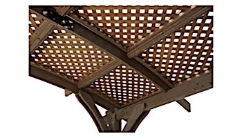 Outdoor GreatRoom Mocha Wood Lattice for SONOMA12-M or SONOMA10-GP | SON12-M-LATT