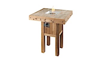 Outdoor GreatRoom Westport Pub Height Square Gas Fire Pit Table | WP-1616