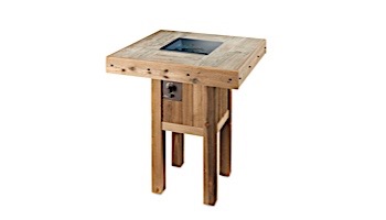 Outdoor GreatRoom Westport Pub Height Square Gas Fire Pit Table | WP-1616